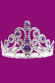 CORONA PRINCIPESSE ARGENTO LILLA